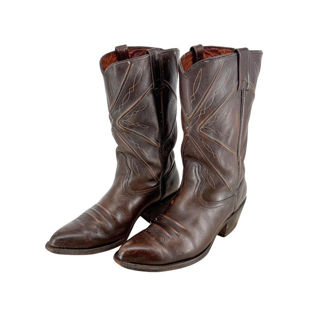 Acme 6066 Vintage 70s Western Cowboy Boots Men 11D Pointed Toe Dennis Hopper